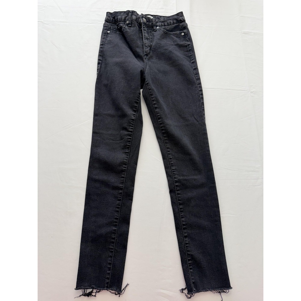 Sofia Jeans Rosa Curvy Ankle Jeans Womens Black‎ High Rise Distressed 27x26.5